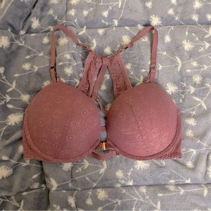 Victoria’s secret Push up front hook Bra 36D mauve pink